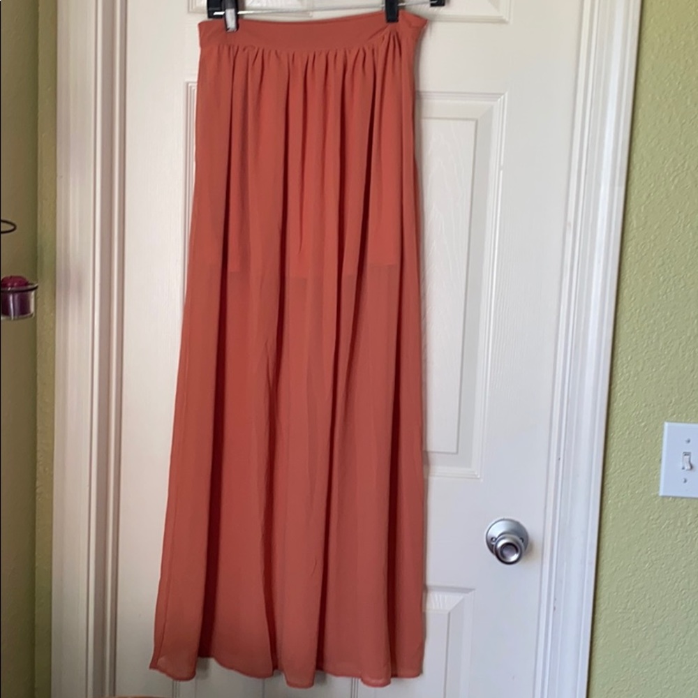 Long Ginger Skirt